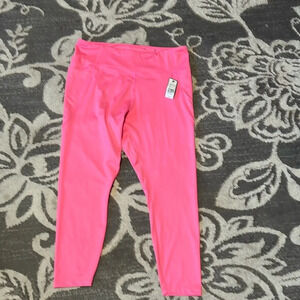 Crown & ivy athletic pants. New. Size XL bright pink. Has pockets. Leggings